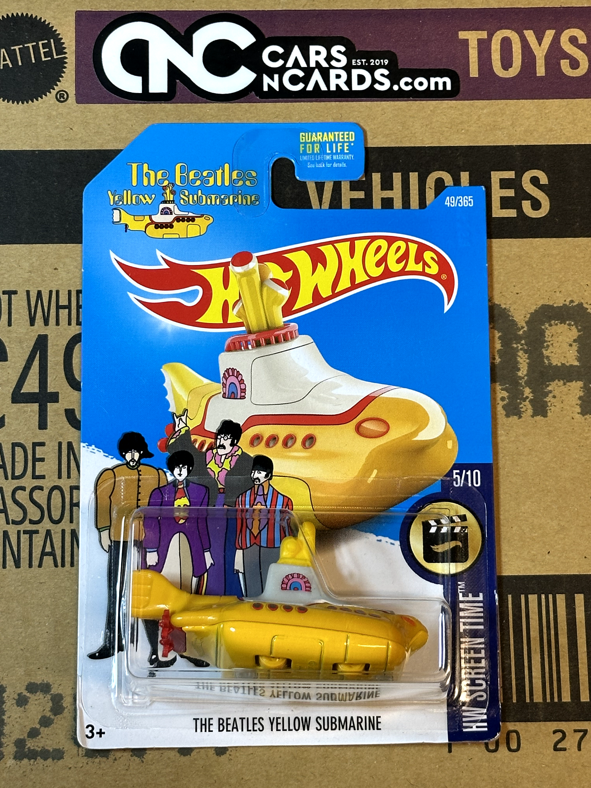 2017 Hot Wheels HW Screen Time 5/10 The Beatles Yellow Submarine NIP