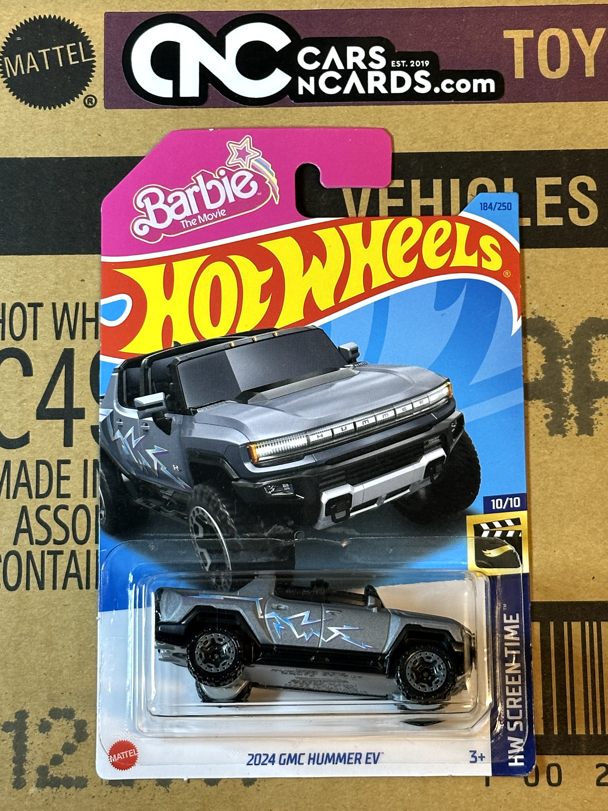 2023 Hot Wheels HW Screen Time 2024 GMC Hummer EV Barbie Ken Truck (Soft Corner)