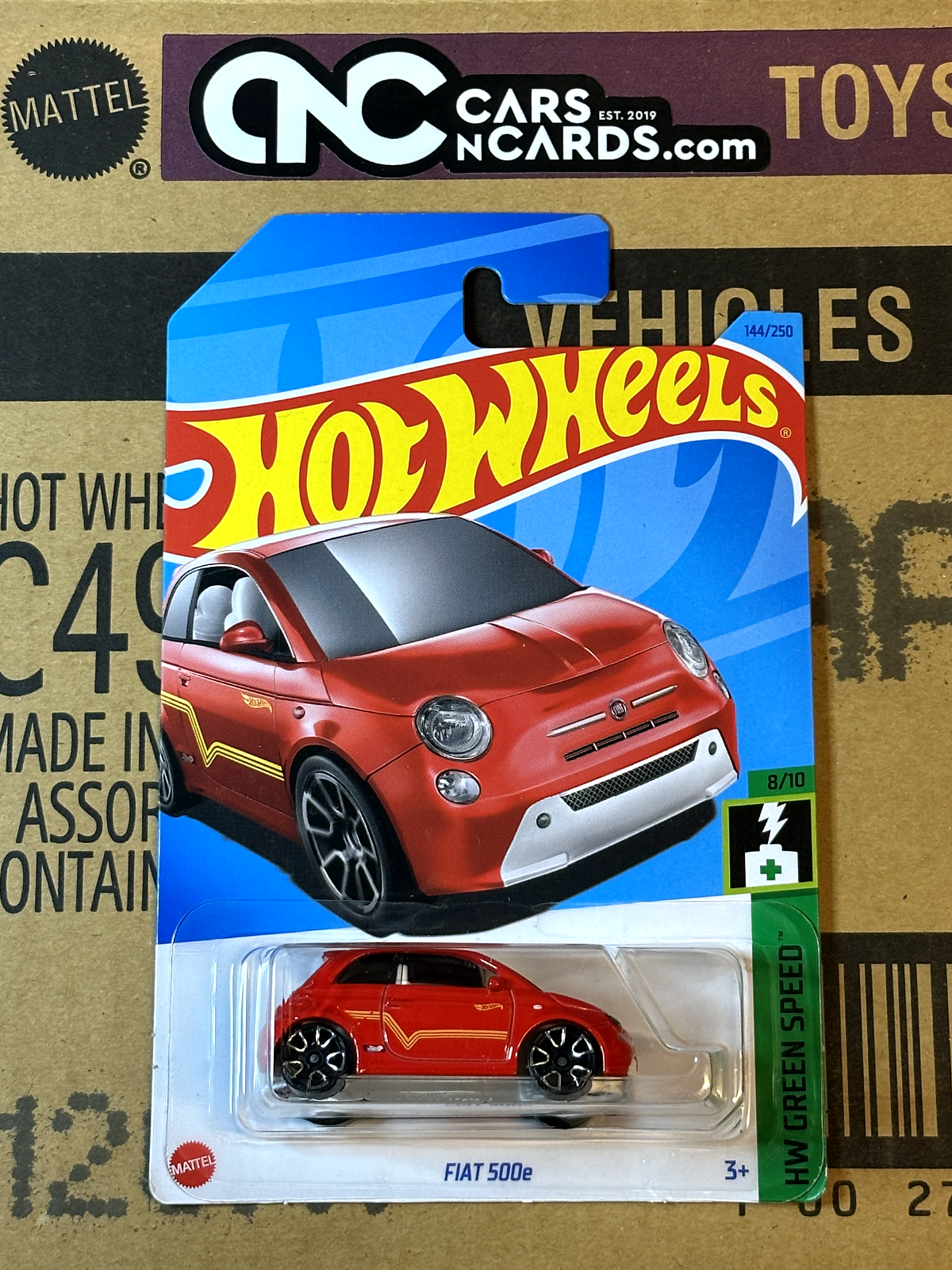 2023 Hot Wheels HW Green Speed 8/10 Fiat 500e Red NIP