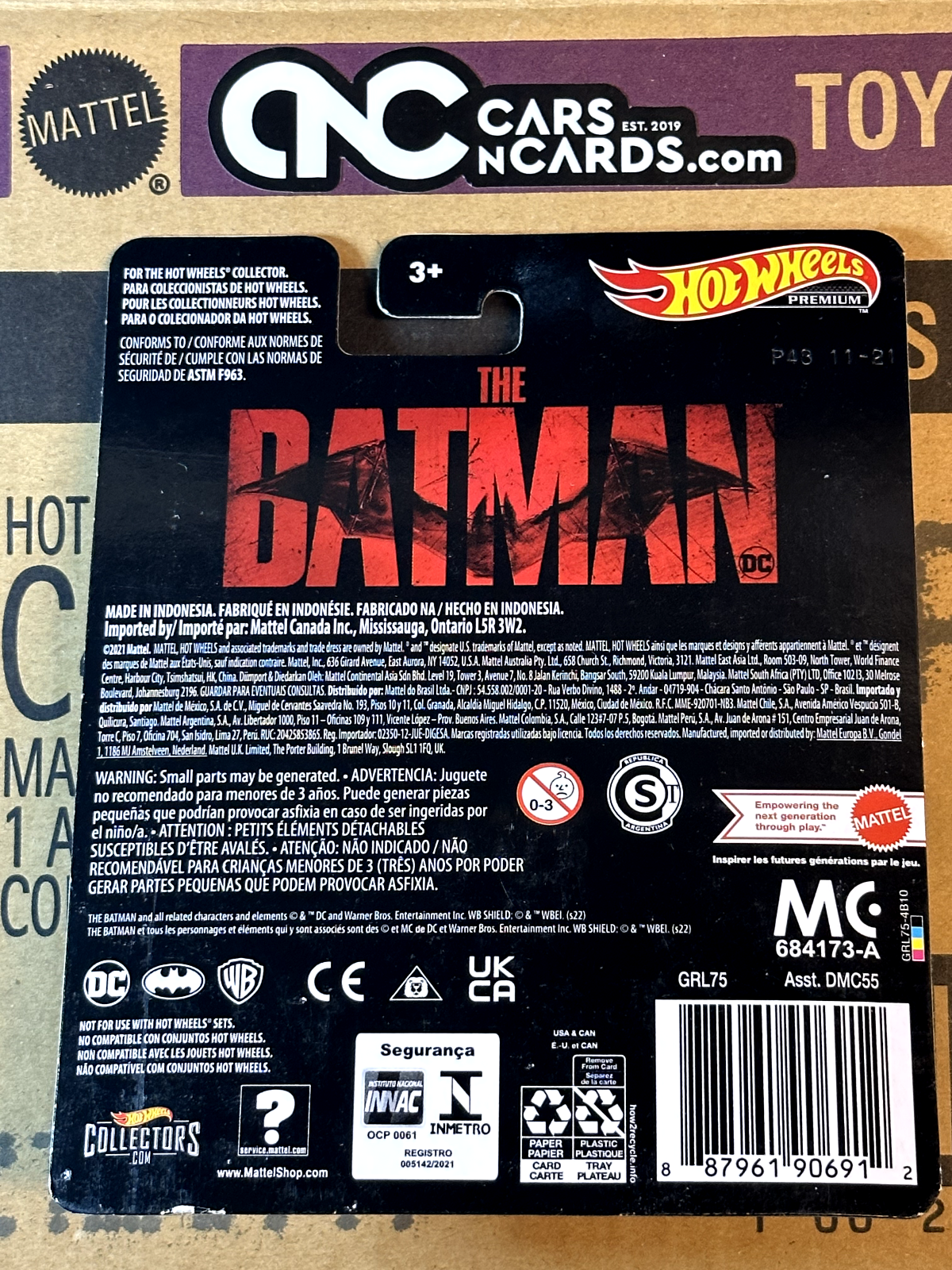 2023 Hot Wheels Premium Retro Entertainment DC The Batman Batmobile