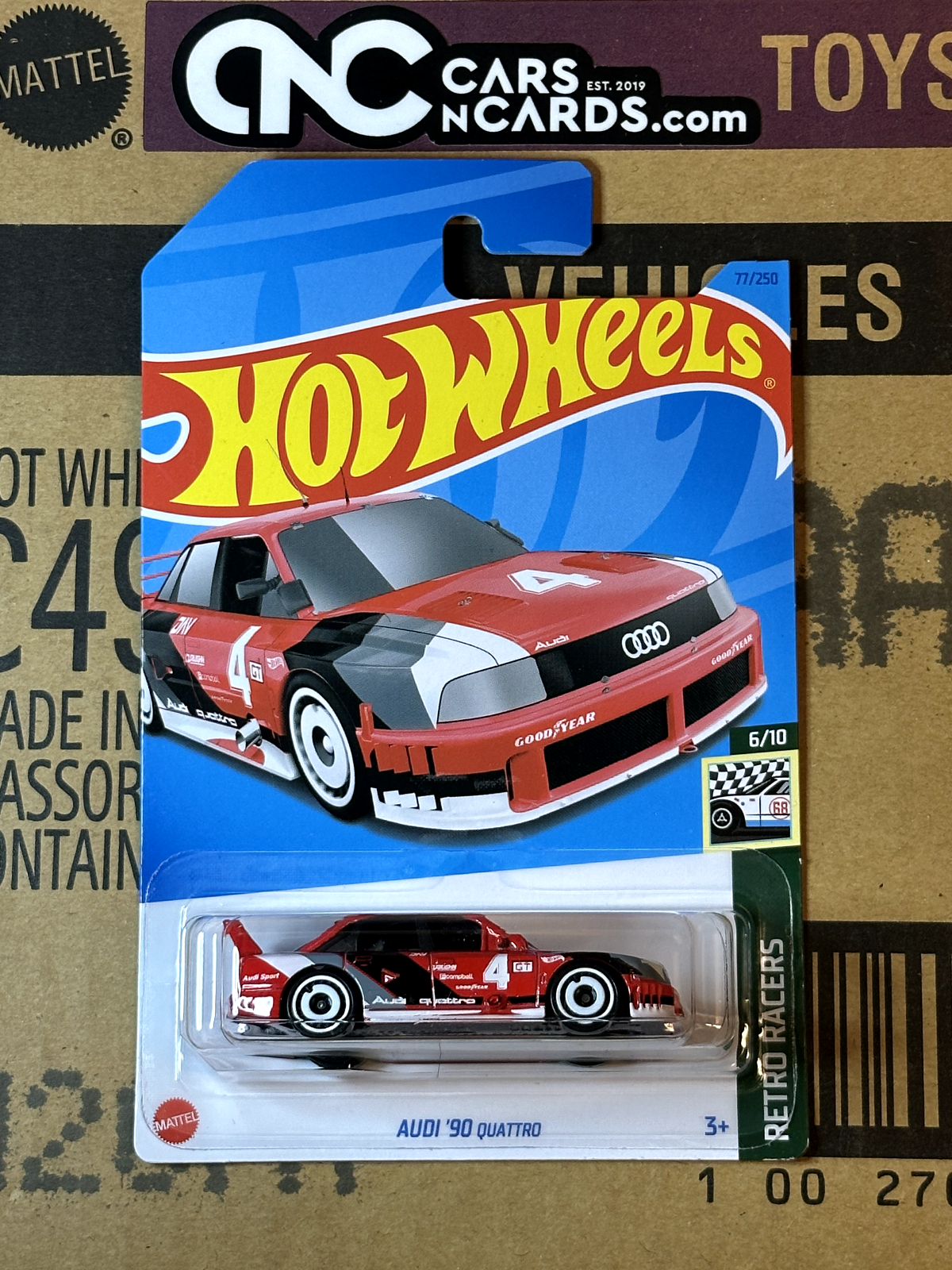 2023 Hot Wheels Retro Racers #6/10 Audi '90 Quattro Red NIP
