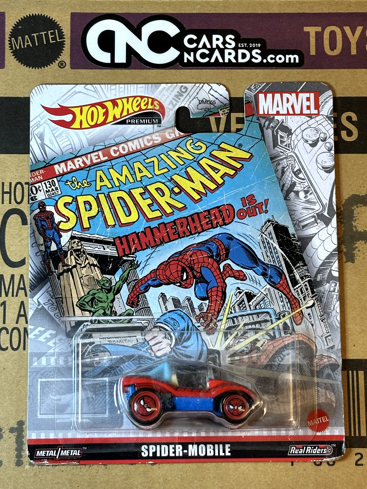 2022 Hot Wheels Premium Marvel The Amazing Spider-Man Spider Mobile