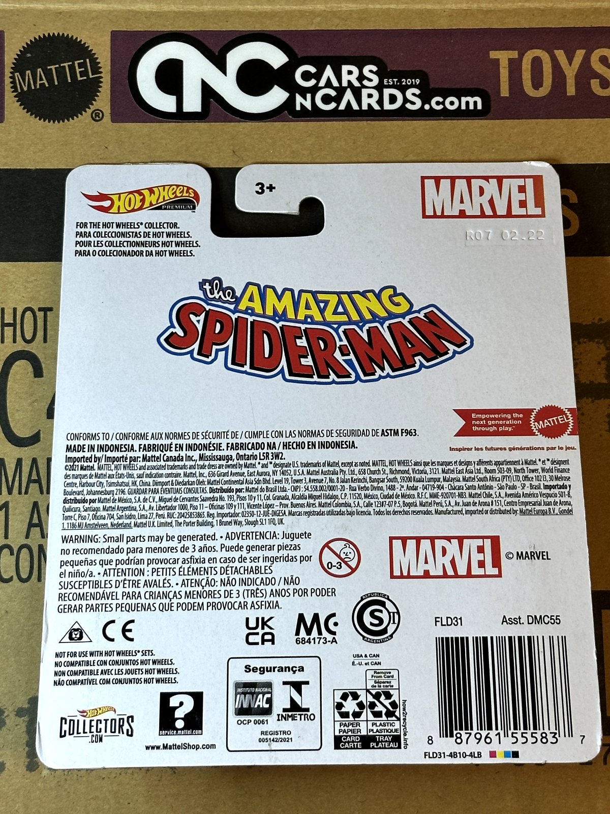 2022 Hot Wheels Premium Marvel The Amazing Spider-Man Spider Mobile