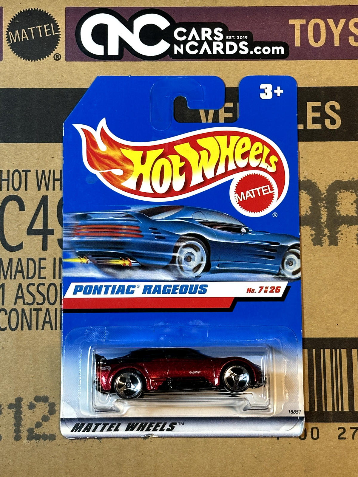 1999 Hot Wheels First Editions 7/26 Pontiac Rageous Red NIP