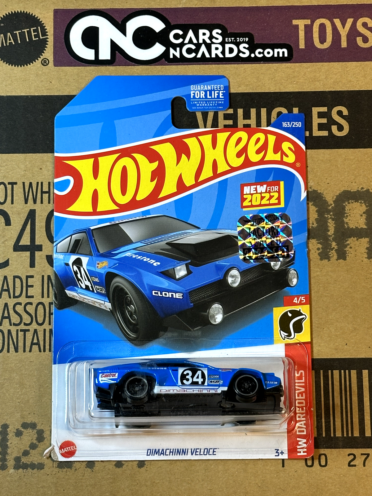 2022 Hot Wheels RLC Factory Sealed HW Daredevils #4/5 Dimachinni Veloce Blue