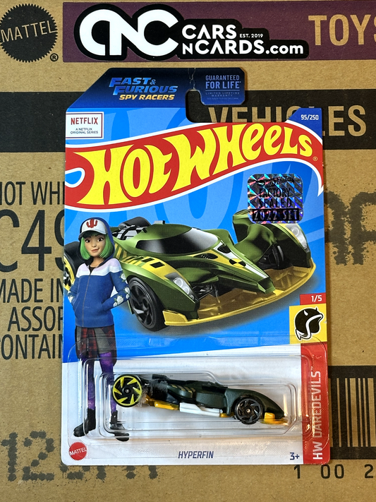 2022 Hot Wheels RLC Factory Sealed HW Daredevils 1/5 Hyperfin (Card Crease)