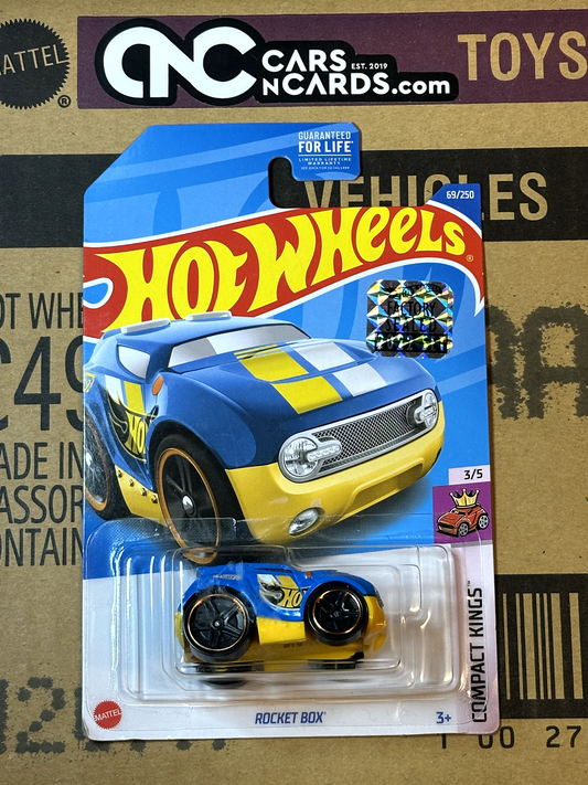 2022 Hot Wheels RLC Factory Sealed Compact Kings 3/5 Rocket Box Blue NIP