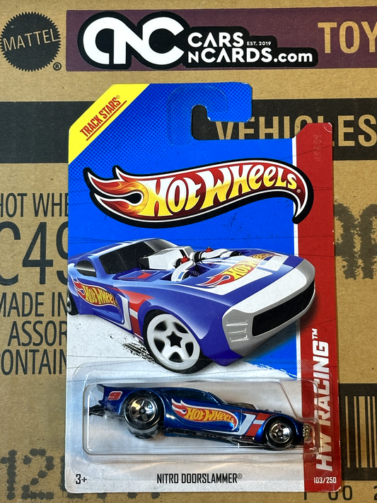 2013 Hot Wheels HW Racing Nitro Doorslammer Blue