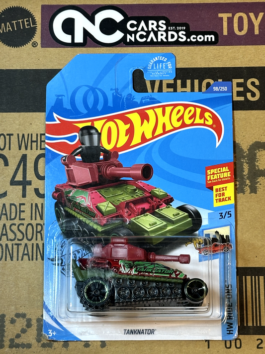 2020 Hot Wheels HW Ride-Ons 3/5 Tanknator Green NIP