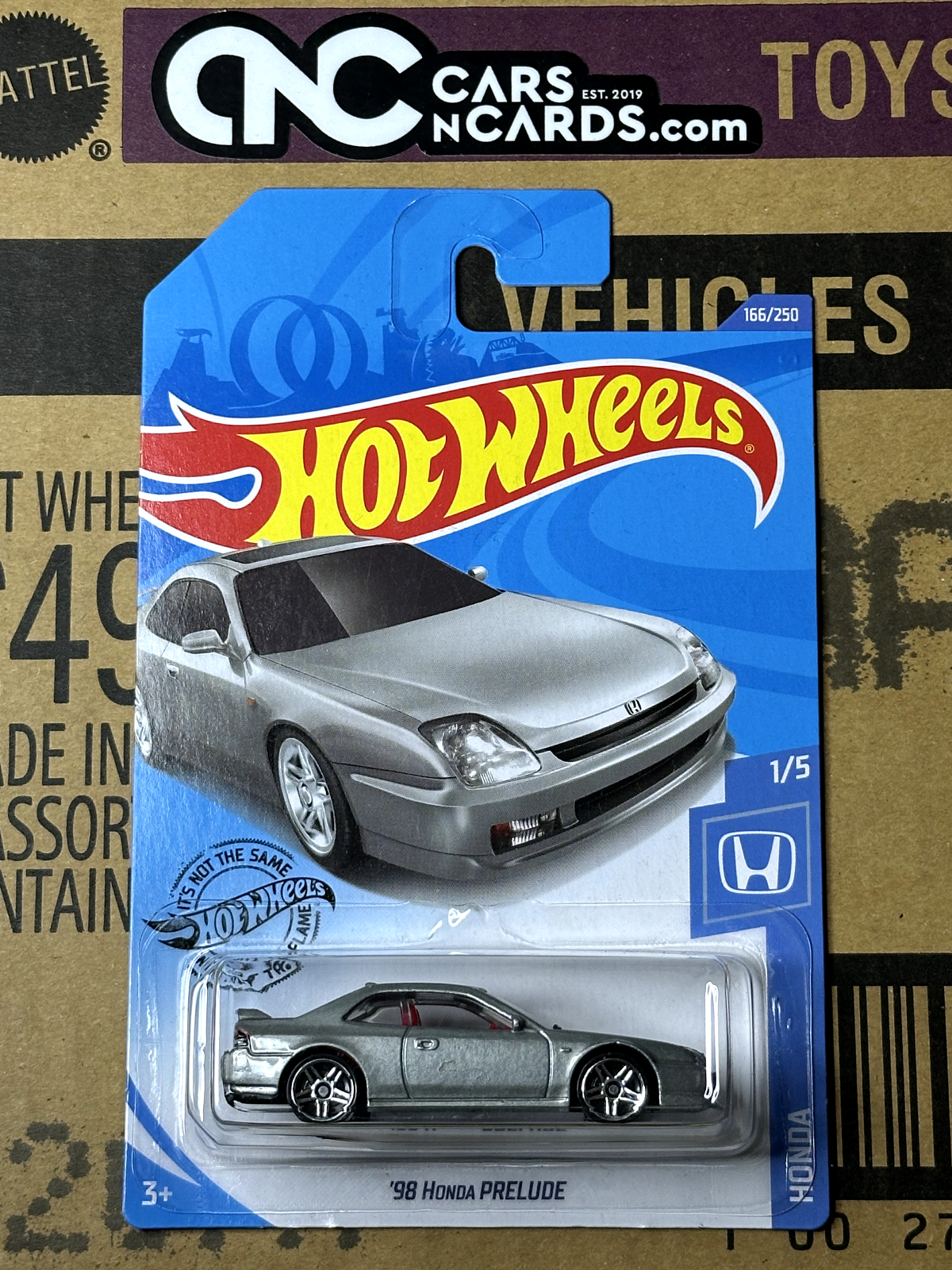 2020 Hot Wheels Honda #1/5 '98 Honda Prelude Silver (Soft Corner)