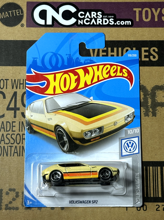 2019 Hot Wheels Volkswagen SP2 10/10 Yellow NIP