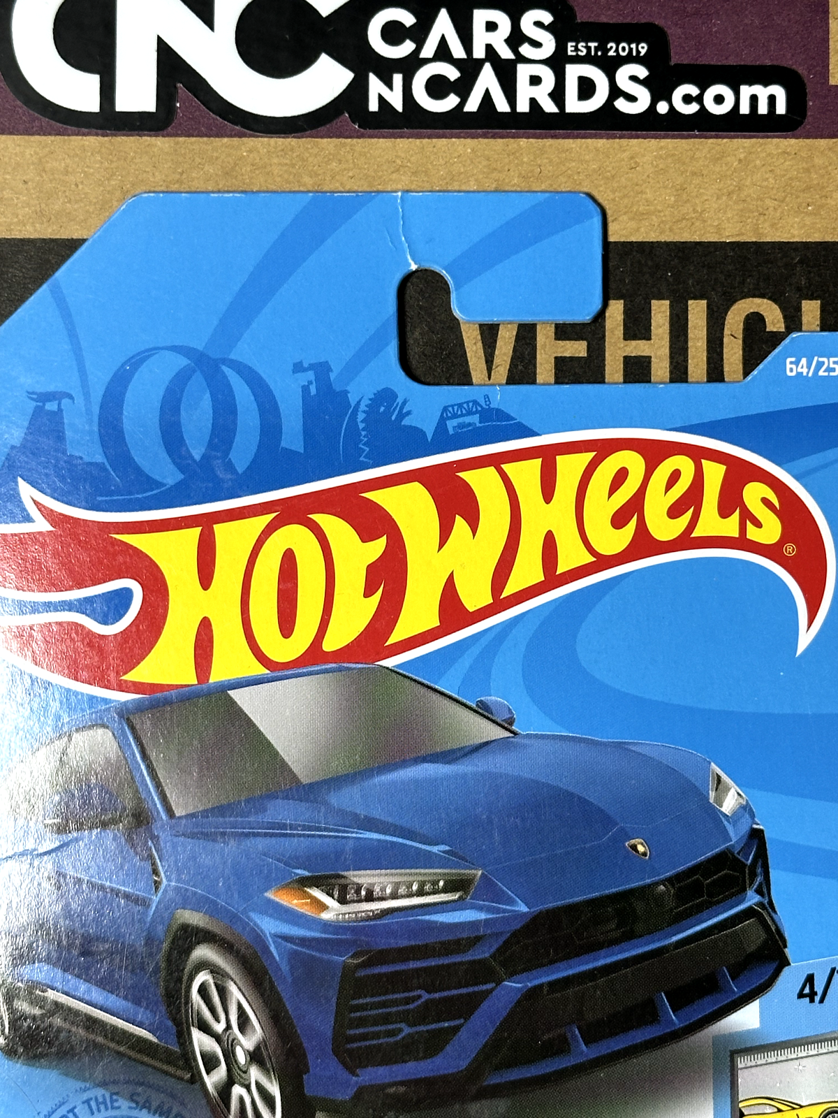 2021 Hot Wheels Factory Fresh 4/10 '17 Lamborghini Urus Blue (Card Crease)