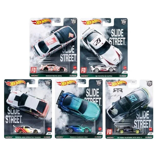 2021 Hot Wheels Premium Car Culture Slide Street Full Set of 5 Cars Sealed