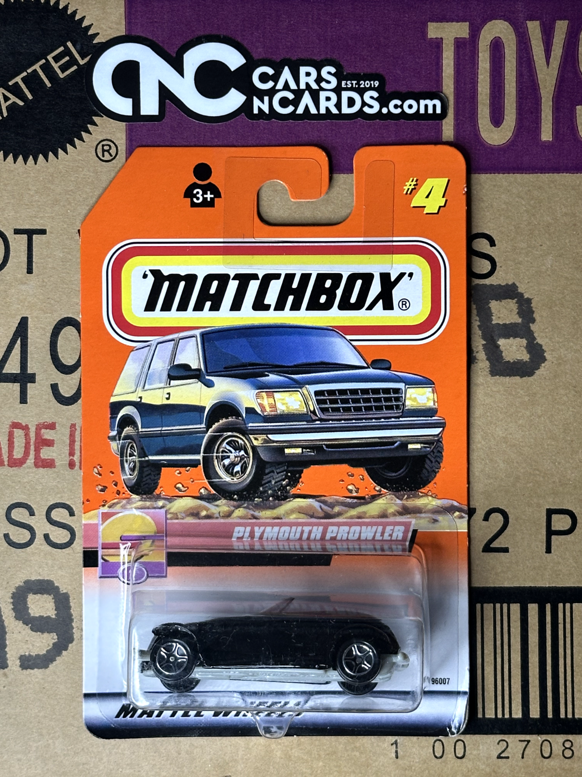 2000 Matchbox Plymouth Prowler Black #4 NIP