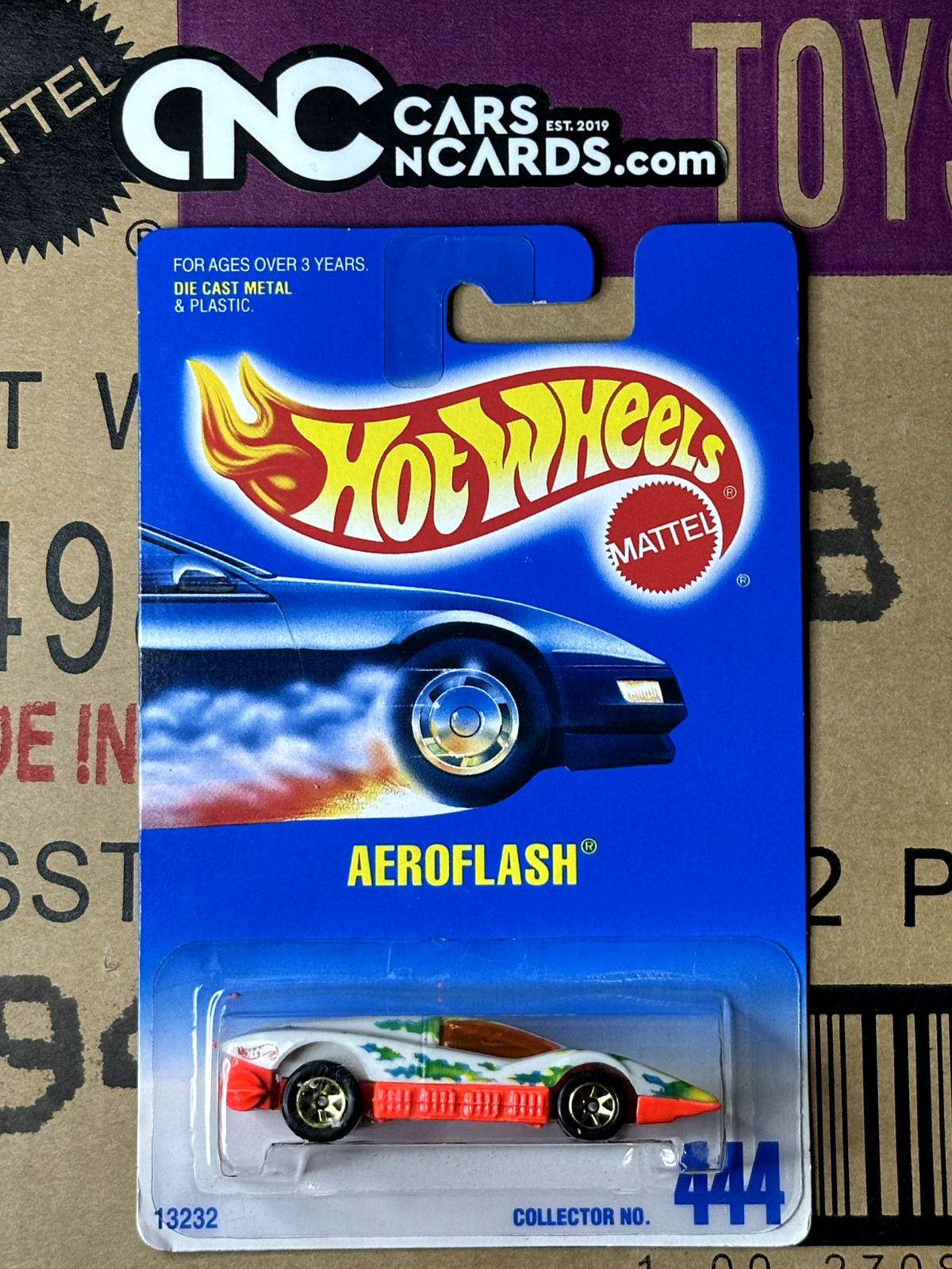 1991 Hot Wheels Aeroflash #444 International Card NIP