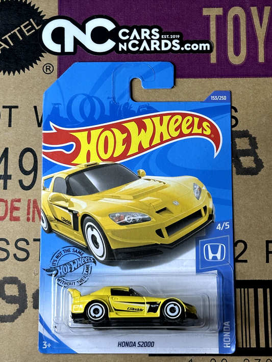 2020 Hot Wheels Honda 4/5 Honda S2000 Yellow NIP