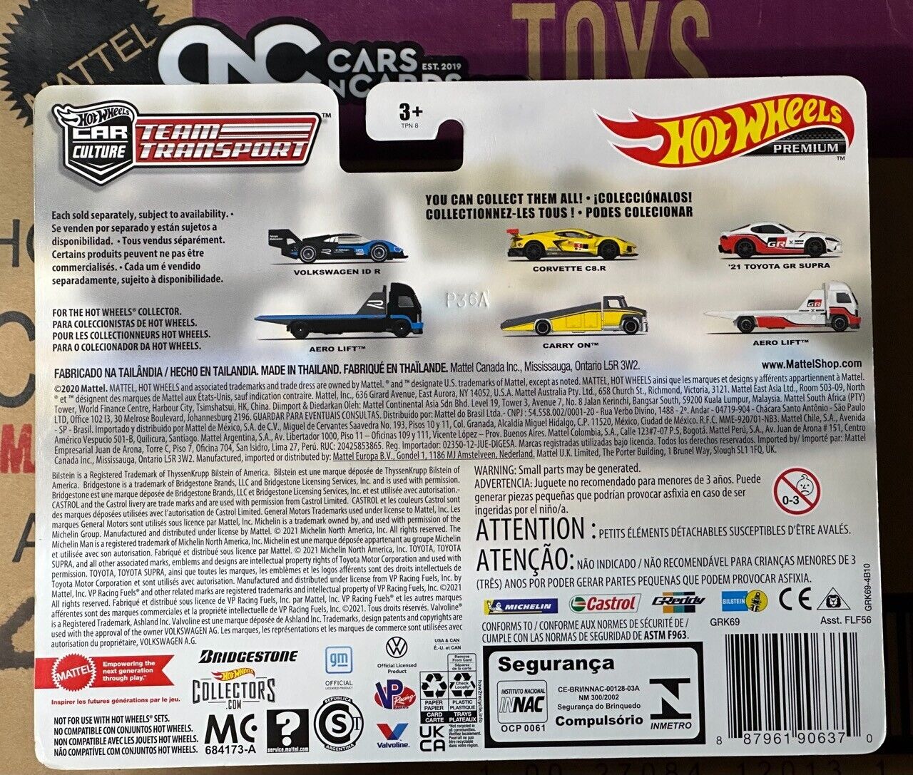 2021 Hot Wheels Premium Car Culture Team Transporter #35 Volkswagen ID R