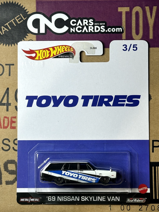 2023 Hot Wheels Premium Pop Culture 3/5 Toyo Tires '69 Nissan Skyline Van