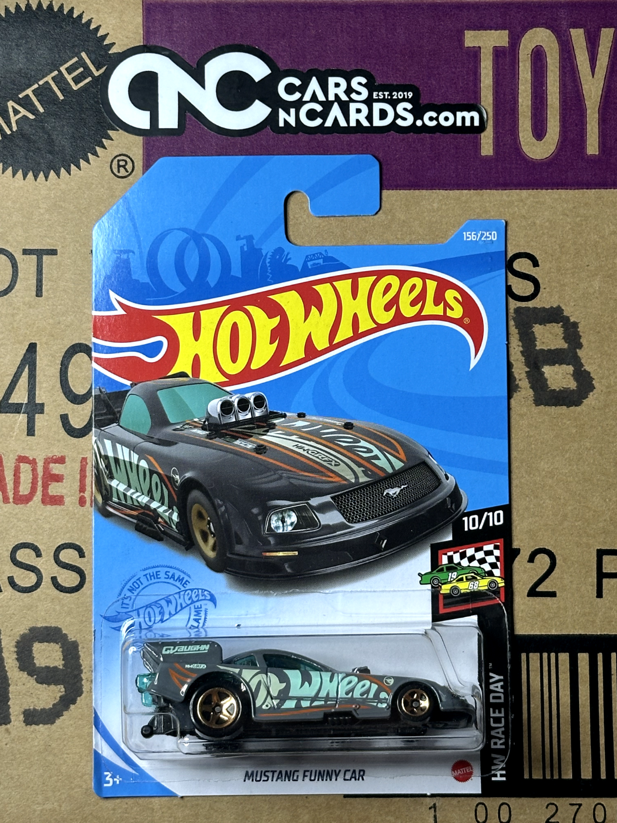 2021 Hot Wheels HW Race Day 10/10 Mustang Funny Car Treasure Hunt (Soft Corners)