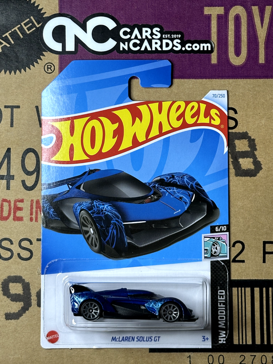 2024 Hot Wheels HW Modified 6/10 McLaren Solus GT Blue