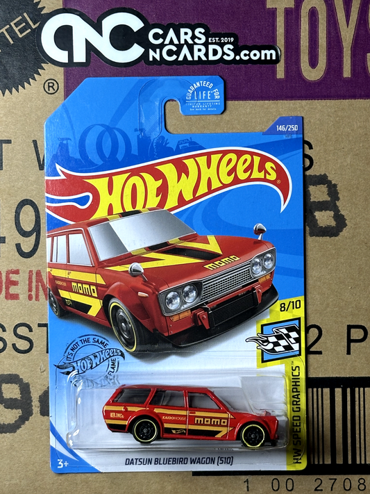 2020 Hot Wheels HW Speed Graphics Datsun Bluebird Wagon (510) (Cracked Blister)