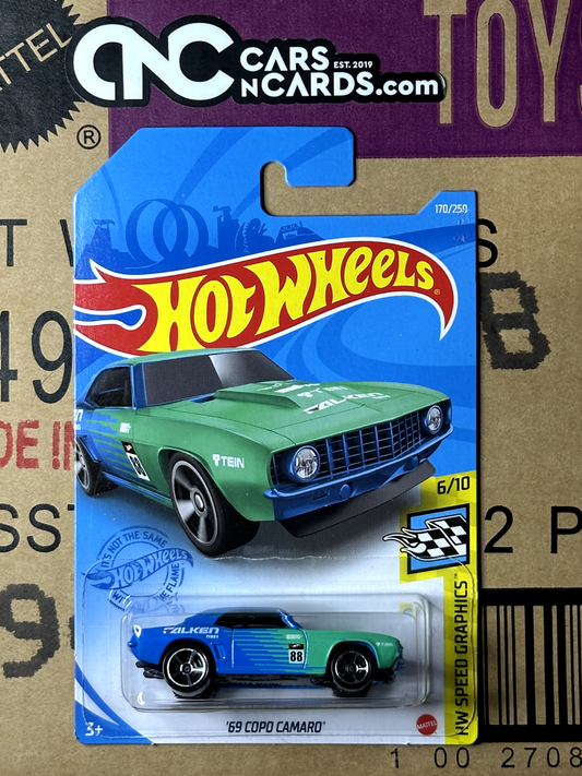 2021 Hot Wheels HW Speed Graphics 6/10 Falken '69 Copo Camaro NIP