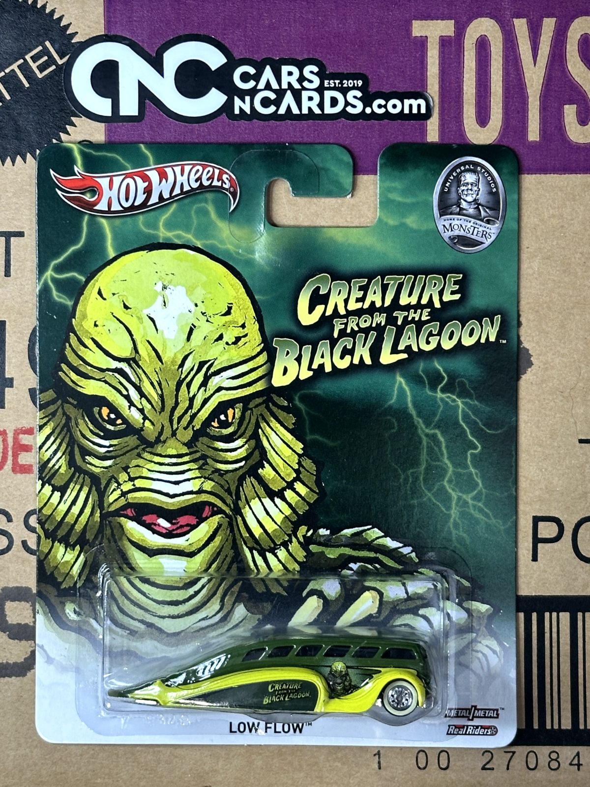 2012 Hot Wheels Premium Real Riders Creature from the Black Lagoon Low Flow NIP