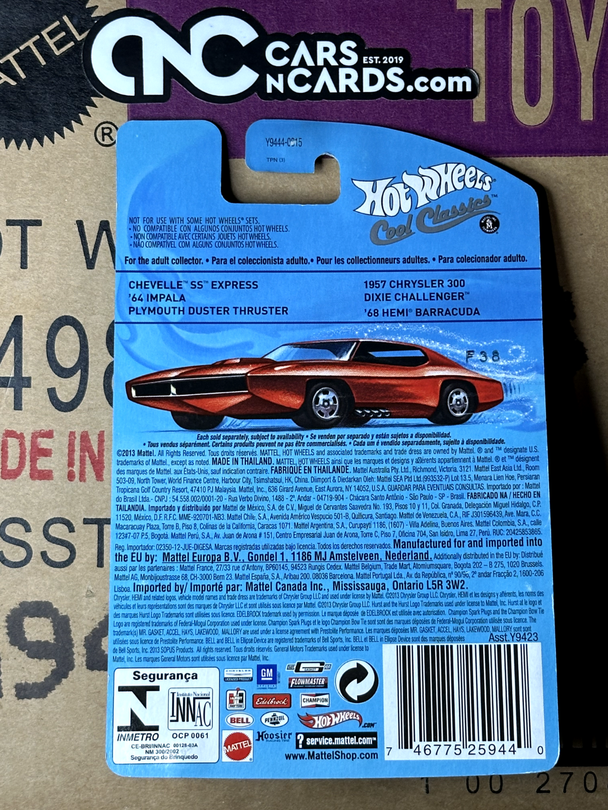 2013 Hot Wheels Cool Classics Plymouth Duster Thruster 21/30 NIP