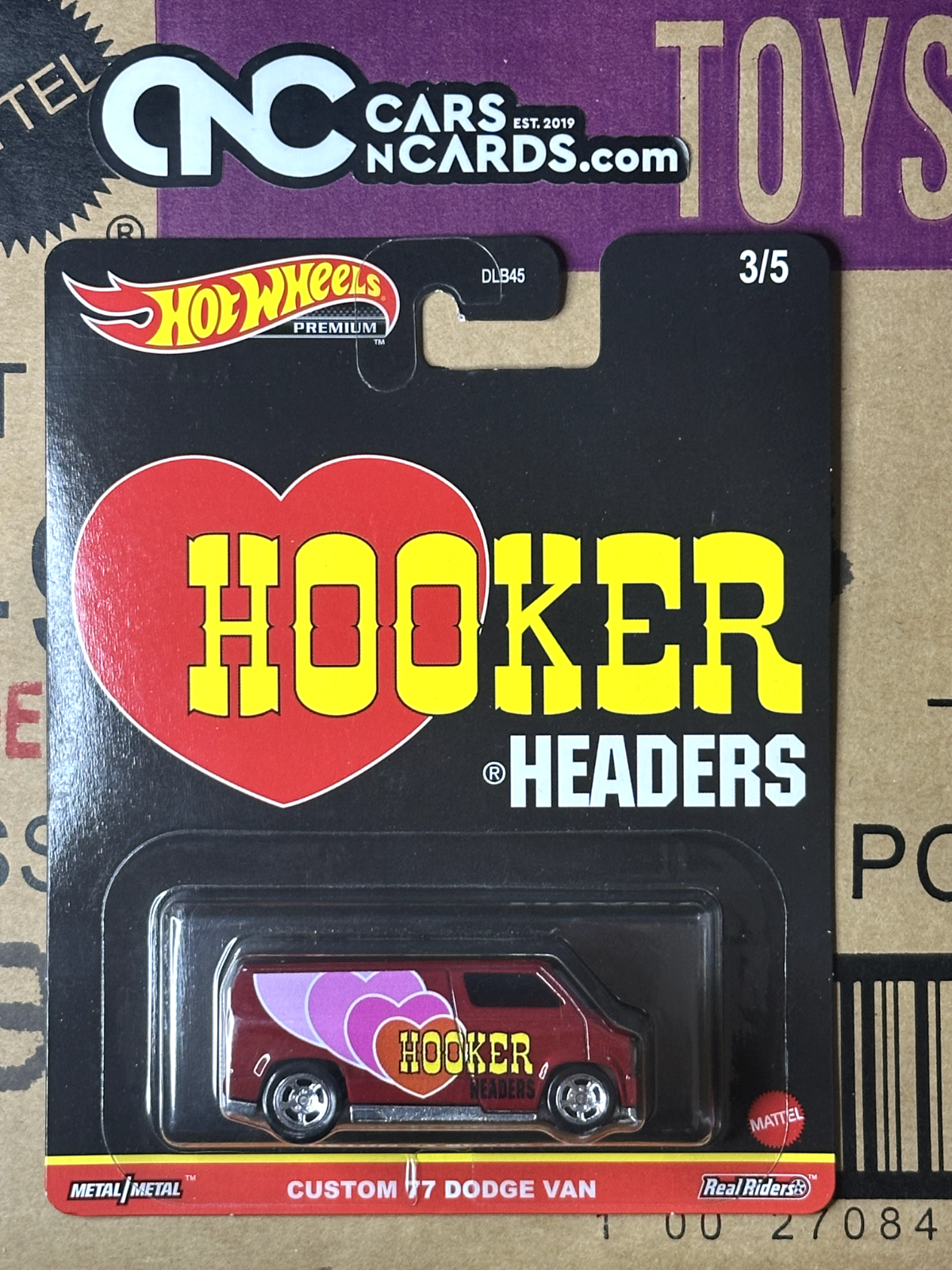 2021 Hot Wheels Premium Speed Shop 3/5 Hooker Headers Custom '77 Dodge Van