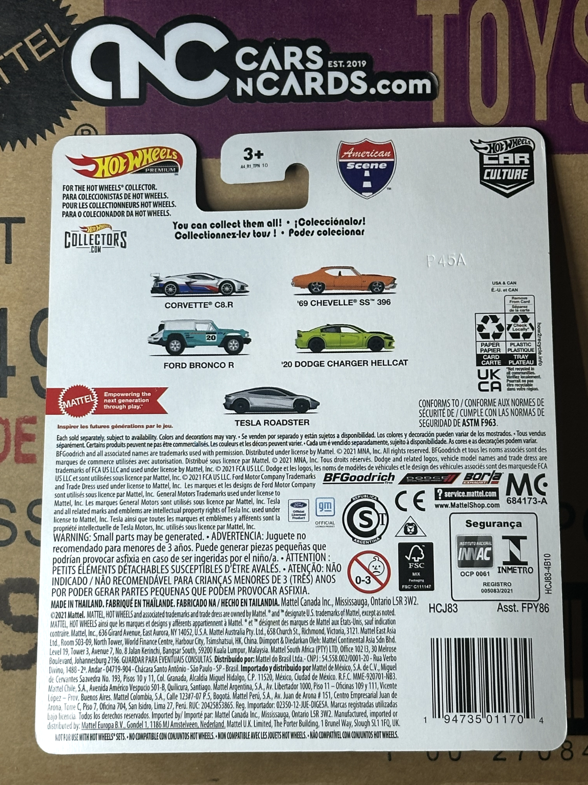 2022 Hot Wheels Premium Car Culture American Scene 2/5 '69 Chevelle SS 396