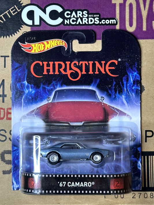 2014 Hot Wheels Retro Entertainment Christine '67 Camaro Goodyear Real Riders