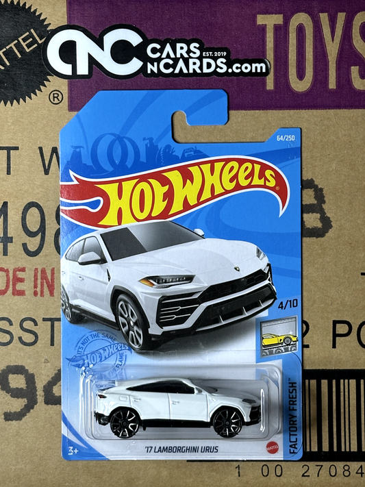 2021 Hot Wheels Factory Fresh 4/10 '17 Lamborghini Urus White NIP