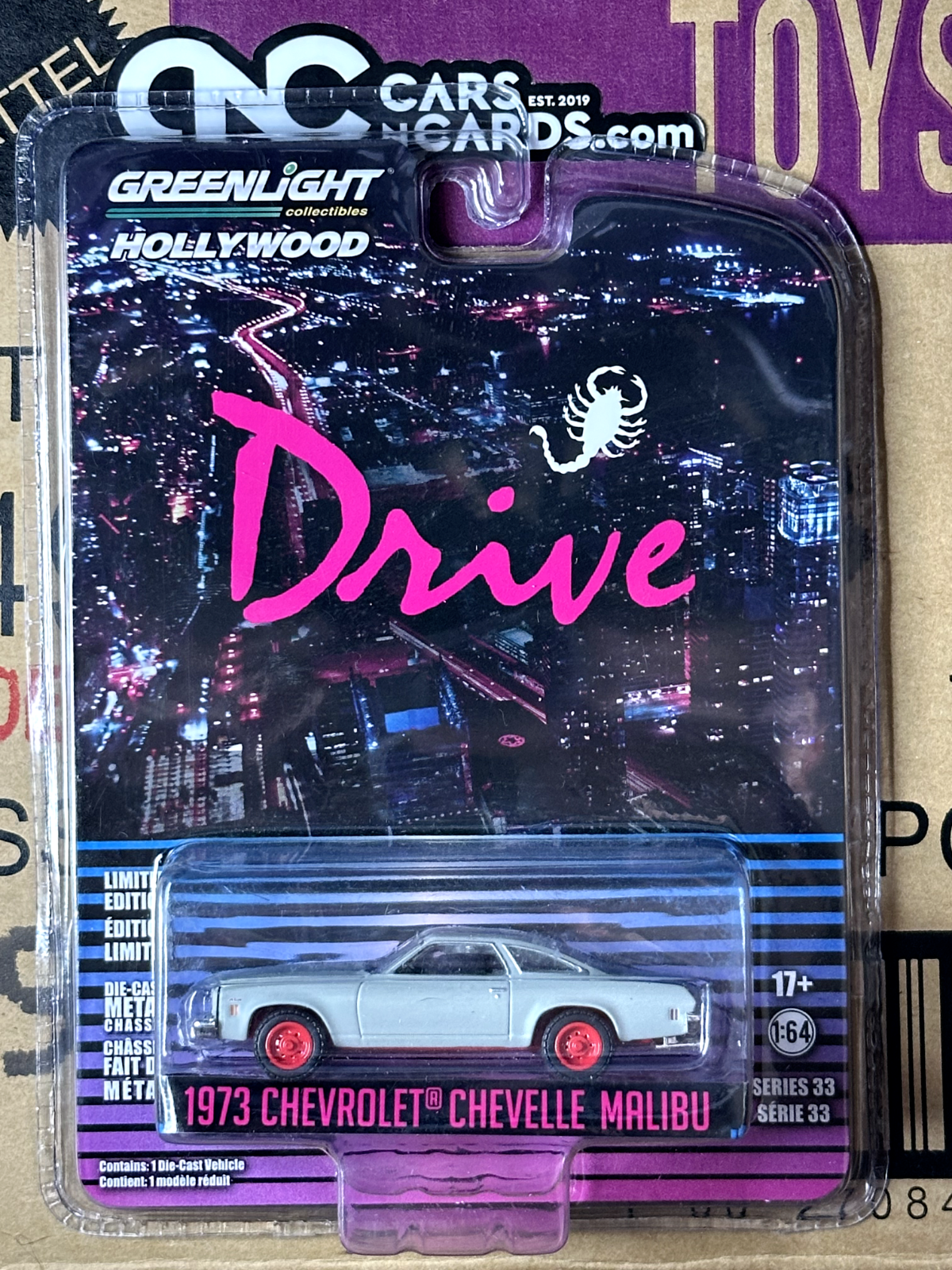 Greenlight Drive 1973 Chevrolet Chevelle Malibu Target Red Edition Chase