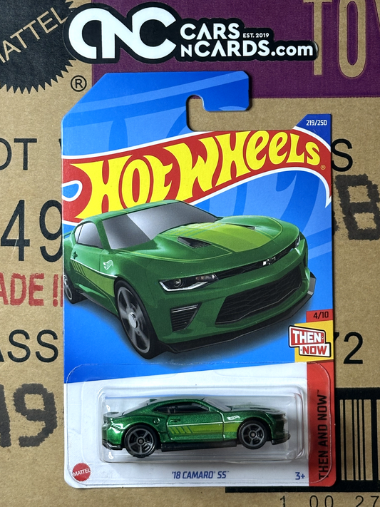 2022 Hot Wheels Then and Now 4/10 '18 Camaro SS Green NIP