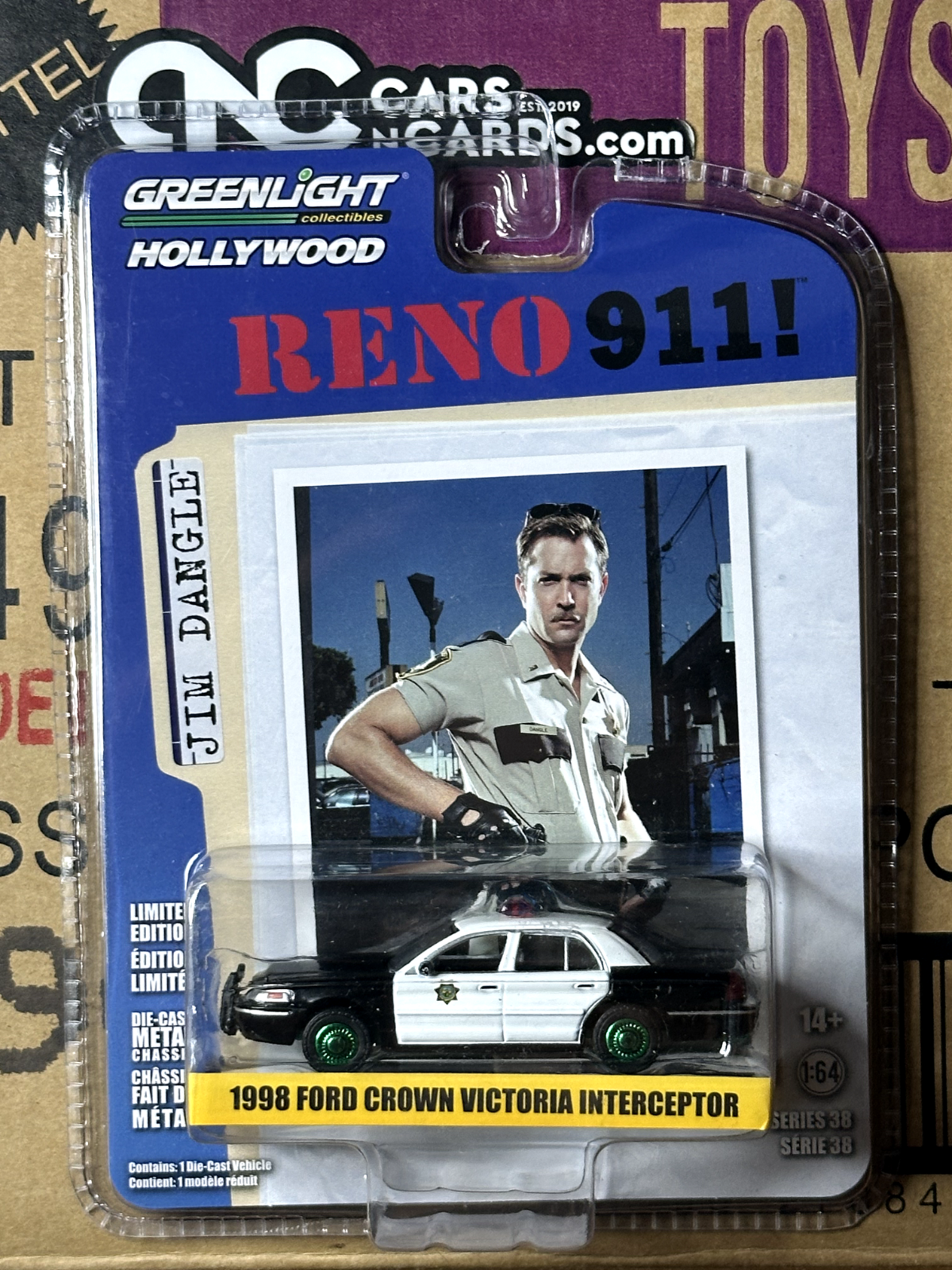 Greenlight Reno 911 1998 Ford Crown Victoria Interceptor Green Machine Chase