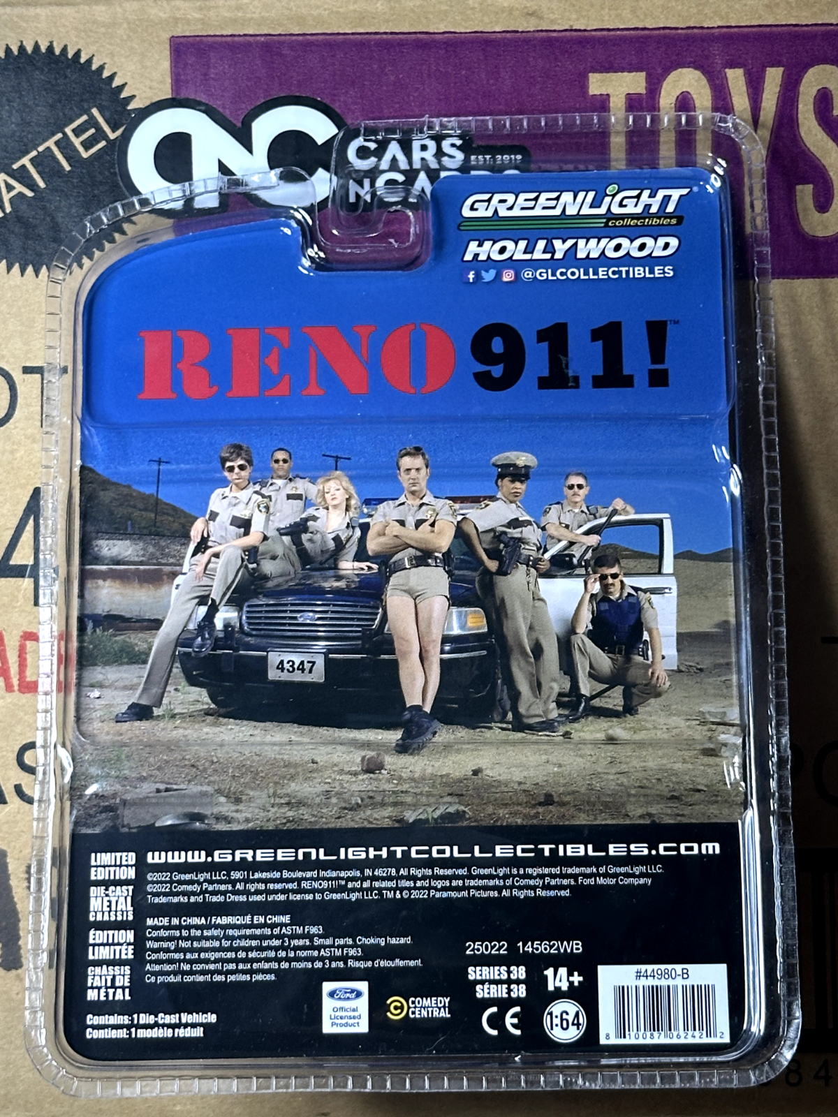 Greenlight Reno 911 1998 Ford Crown Victoria Interceptor Green Machine Chase