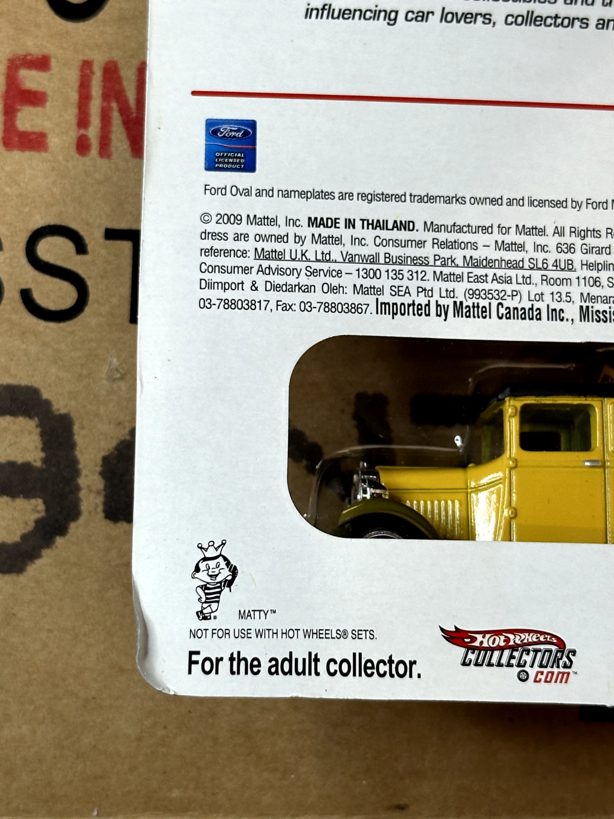 2009 Hot Wheels Larry Wood 40 Years of Design 1929 Ford Pickup #2/6 #03358/06500