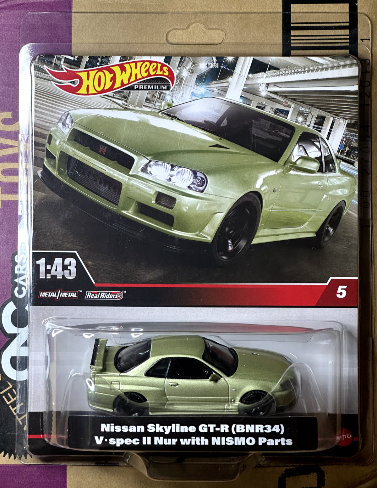 2024 Hot Wheels Premium 1:43 Scale Nissan Skyline GT-R (BNR34) V-Spec II Nismo