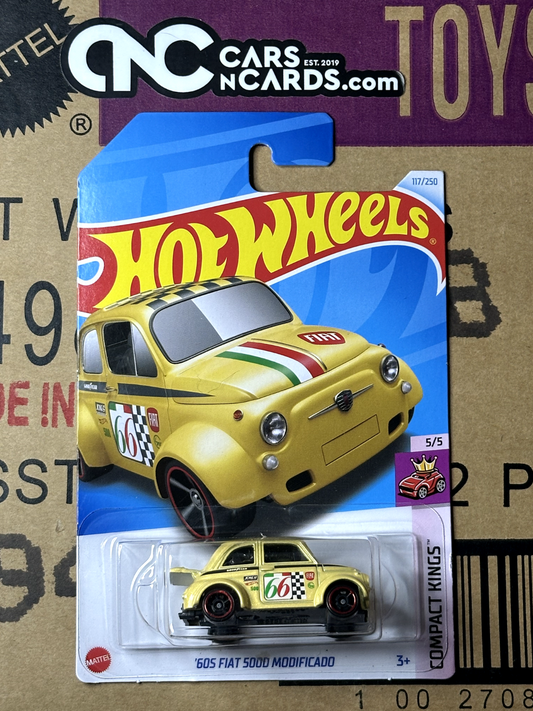 2024 Hot Wheels Compact Kings 5/5 '60s Fiat 500D Modificado