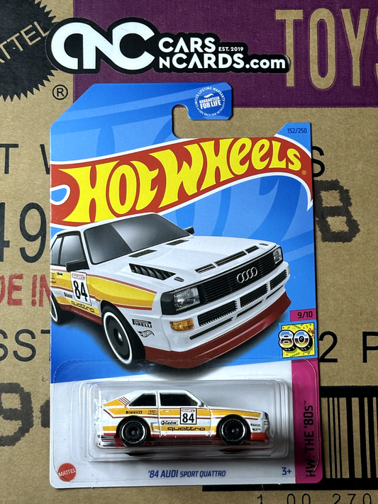 2023 Hot Wheels HW: The 80s' 9/10 '84 Audi Sport Quattro White