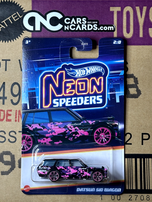 2024 Hot Wheels Neon Speeders 2:8 Datsun 510 Wagon