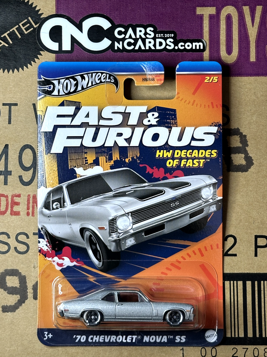 2024 Hot Wheels Fast & Furious HW Decades of Fast 2/5 '70 Chevrolet Nova SS