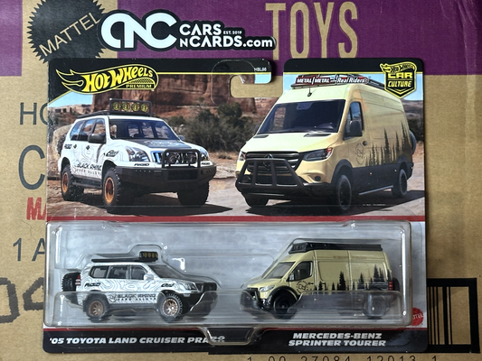 2024 Hot Wheels Premium Car Culture Toyota Land Cruiser Prado & Sprinter 2 Pack