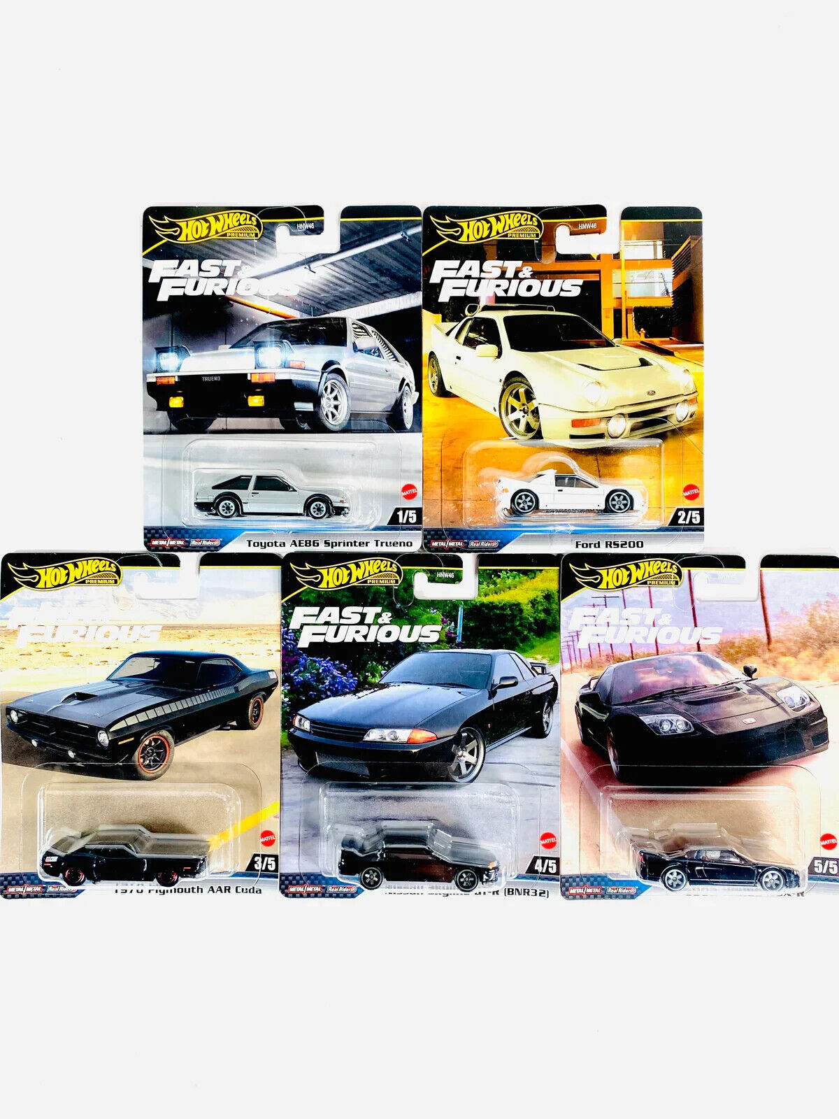 2024 Hot Wheels Premium Mix 1 Fast & Furious Full Set of 5