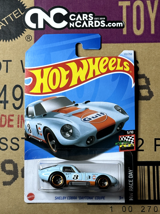 2024 Hot Wheels HW Race Day 5/10 Shelby Cobra "Daytona" Coupe Gulf