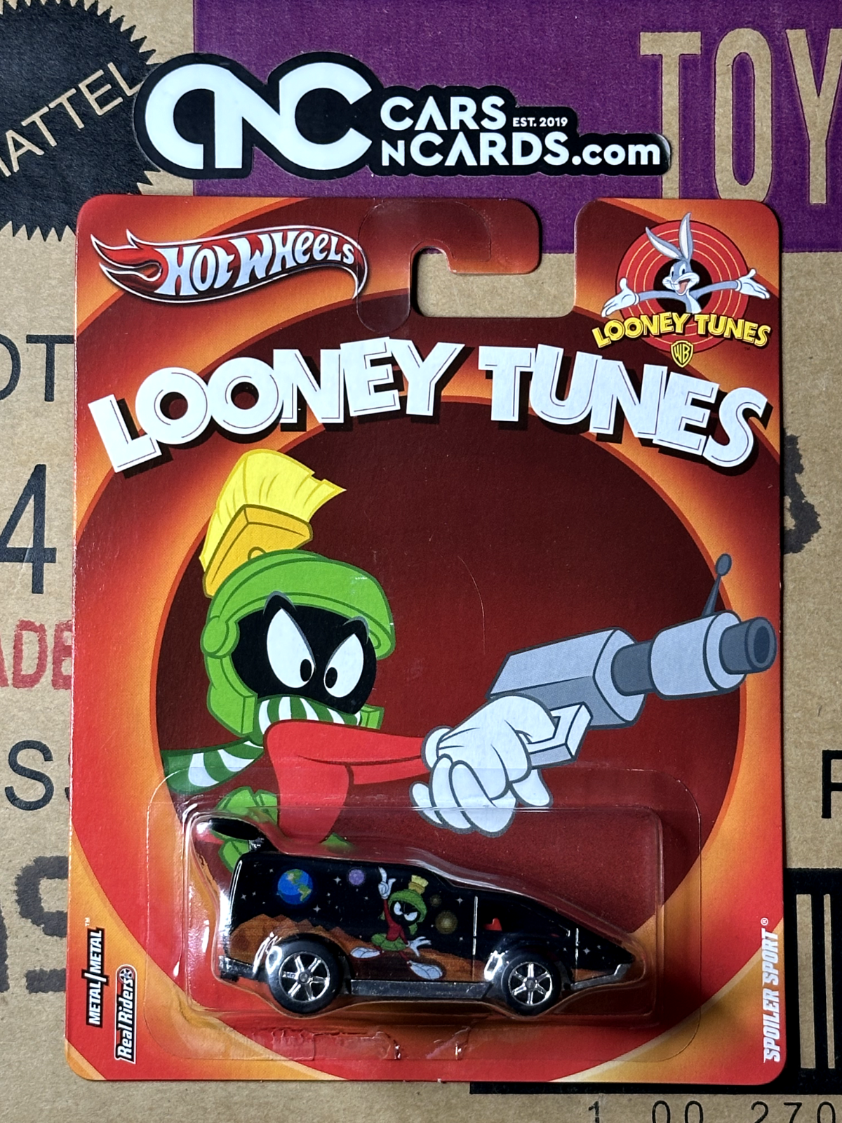 2013 Hot Wheels Premium Real Riders Pop Culture Looney Tunes Spoiler Sport