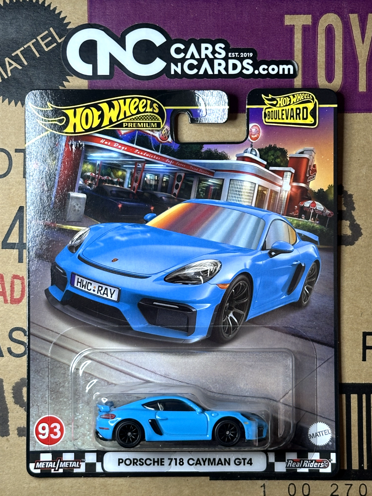 2024 Hot Wheels Premium Boulevard #93 Porsche 718 Cayman GT4