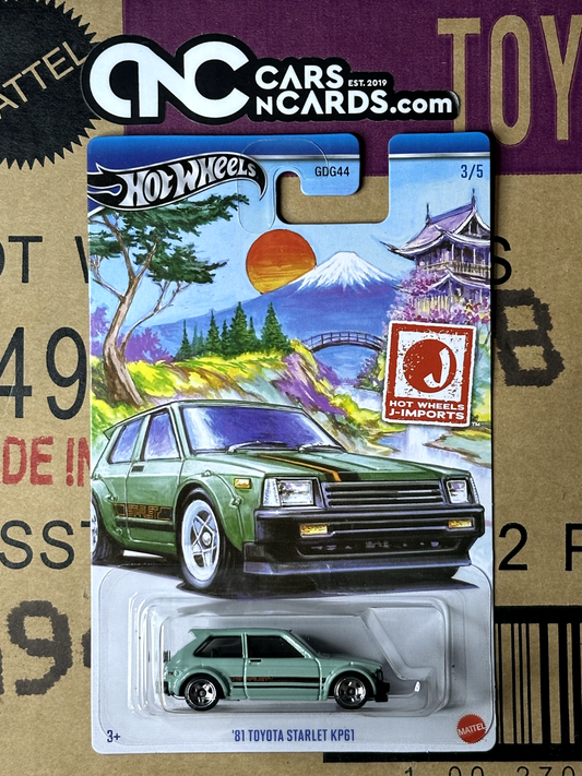 2024 Hot Wheels J-Imports 3/5 '81 Toyota Starlet KP61