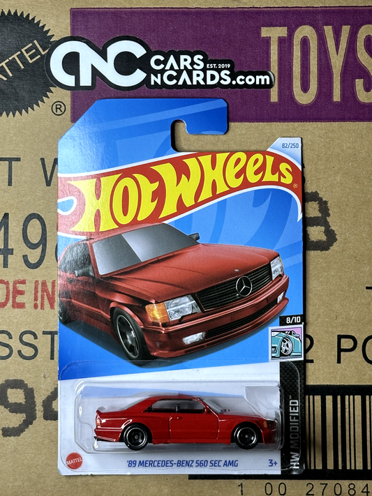 2024 Hot Wheels HW Modified 8/10 '89 Mercedes-Benz 560 SEC AMG Red