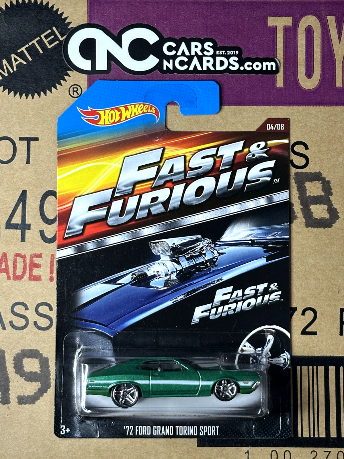 2015 Hot Wheels Fast & Furious 4/8 '72 Ford Gran Torino Sport